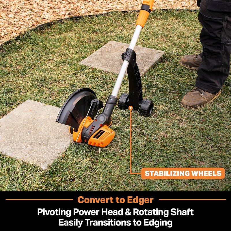 LawnMaster CLGT2410S 24V 10" Cordless String Trimmer Weed Eater 2.0AH Battery & Charger Included - Image 3